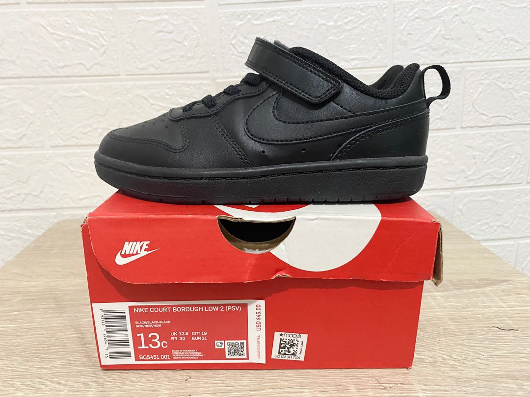 Nike Court Borough Low 2 (PSV) Size 13C Babies Kids Babies Kids