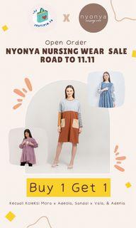 Nyonya Nursing Wear Buy 1 get 1 - Baju Bumil Ibu Menyusui
