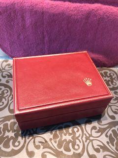 Original red color rolex watch box