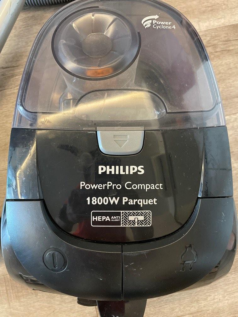 Philips PowerPro Compact 1800W Parquet, TV & Home Appliances, Vacuum ...