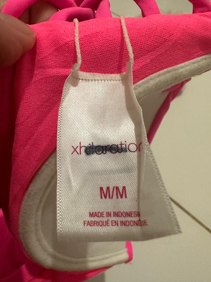 Pink x Maroon Swimsuit Strapless bra but w/o strap holder Hiniram ko