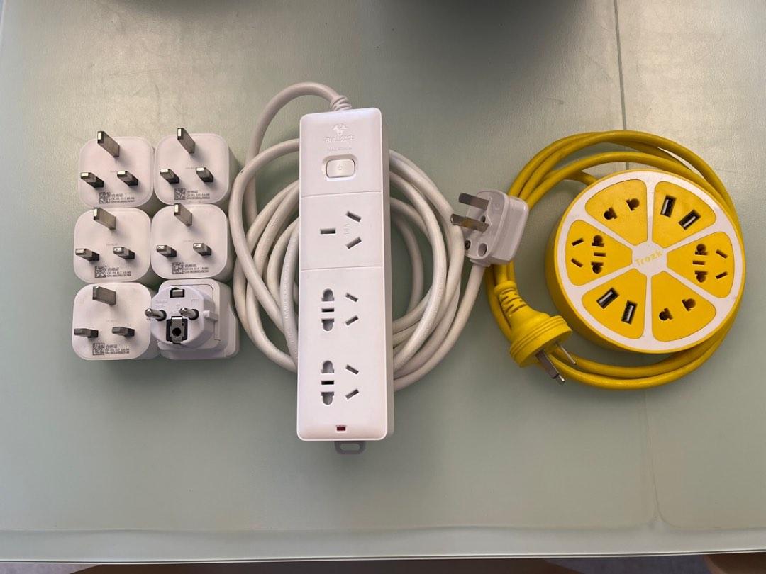 Plug Extensions Table Set of Plugs & Extension Cords, TV & Home Appliances, Electrical ...