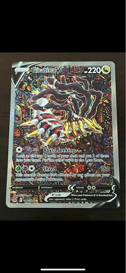 [NM] Pokemon Lost Origin Giratina V Alt Art Alternate Full Art 186/196 Card