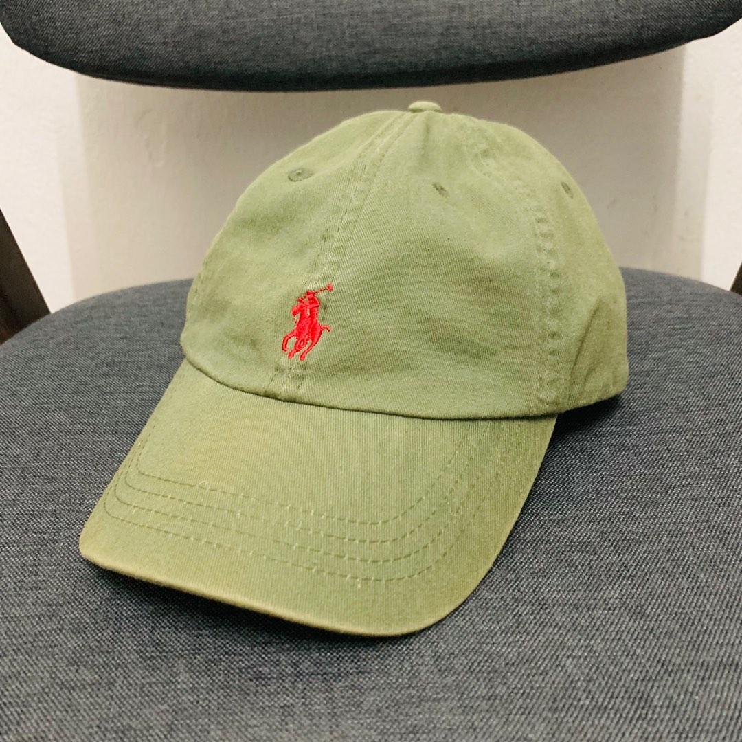 Olive green shop polo hat