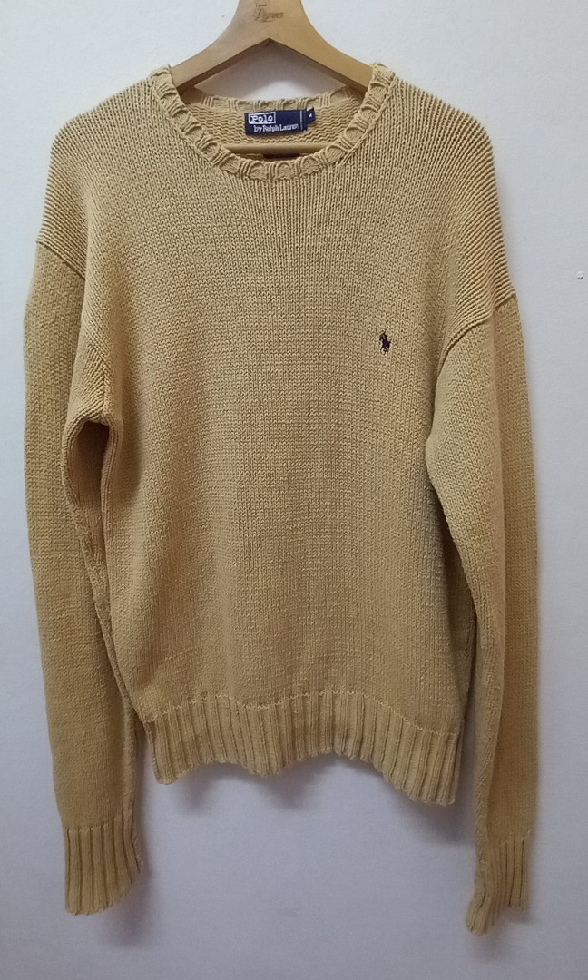 Polo Ralph Lauren Nude Sweater, Women's Fashion, Coats, Jackets and  Outerwear on Carousell