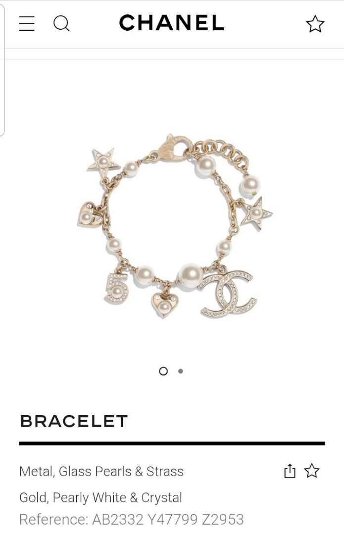 Preloved Chanel 5 charms bracelet., Women's Fashion, Jewelry & Organisers,  Bracelets on Carousell