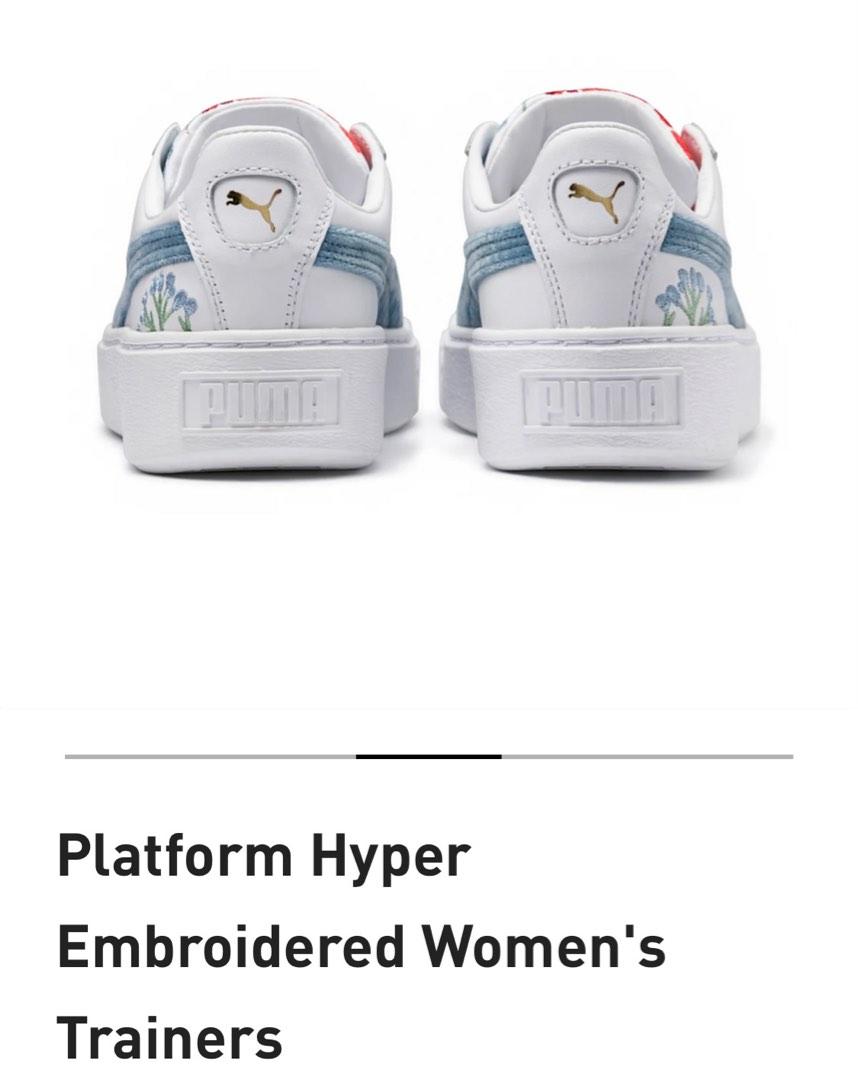 puma platform hyper emb wn s puma white Women s Fashion Footwear Sneakers on Carousell