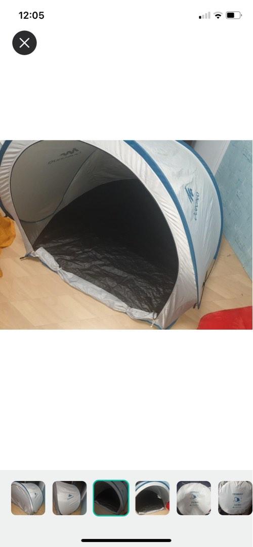 Quechua pop up tent, Sports Equipment, Hiking & Camping on Carousell