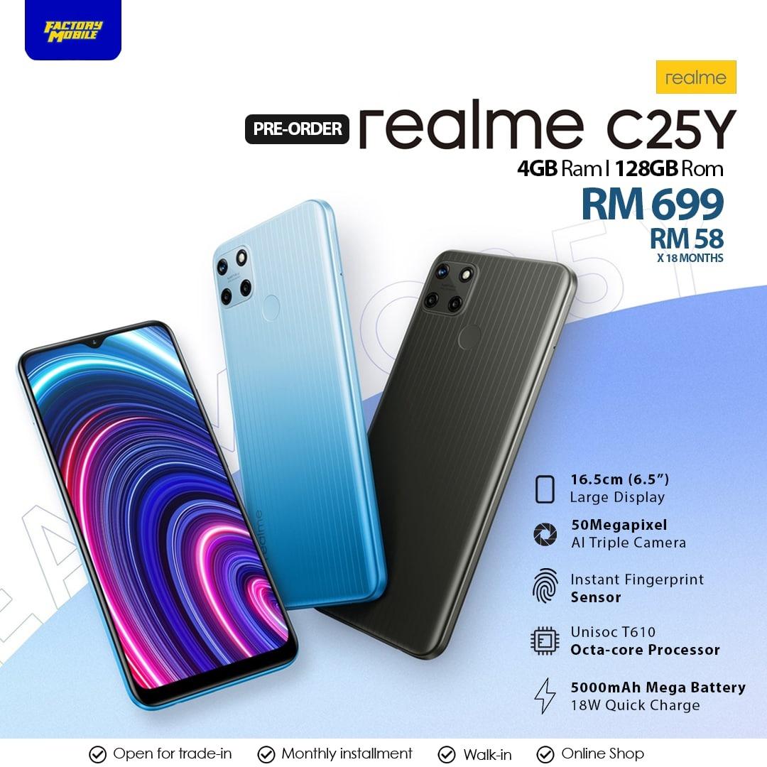 Realme C25Y LCD Panel Price In Pakistan