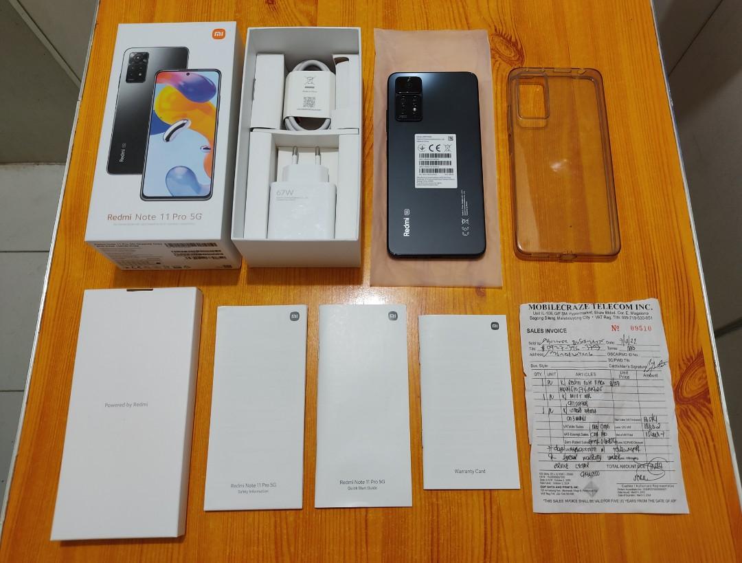Redmi Note 11package Redmi Note 11 Pro 5G (3 mos. palang) Complete package w/ receipt ...