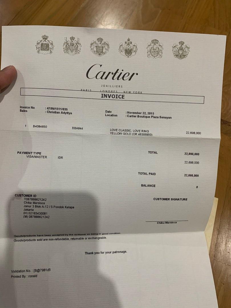 Cartier plaza senayan sales