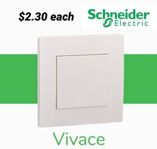 Schneider Vivace KB31/1 One Gang One Way Switch.