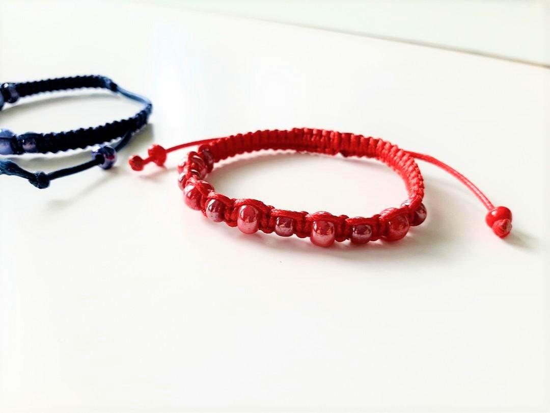 Red shamballa bracelet on sale
