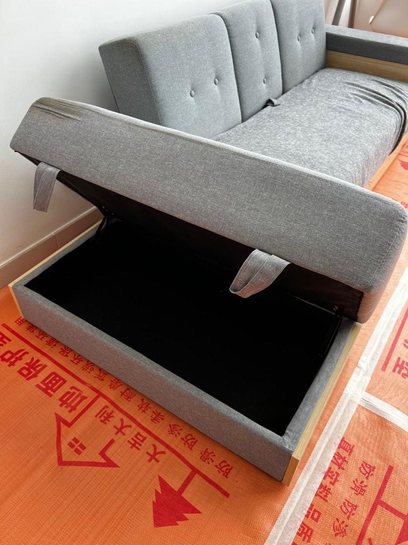 Sofa Bed and Ottoman, Furniture & Home Living, Furniture, Sofas on Carousell