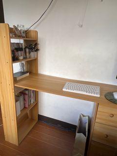 study table/ desk with drawers and shelves