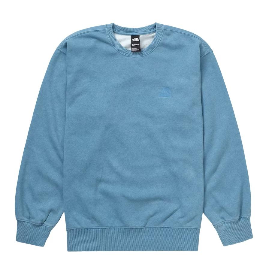 Supreme The North Face Pigment Printed Crewneck, 名牌, 服裝- Carousell