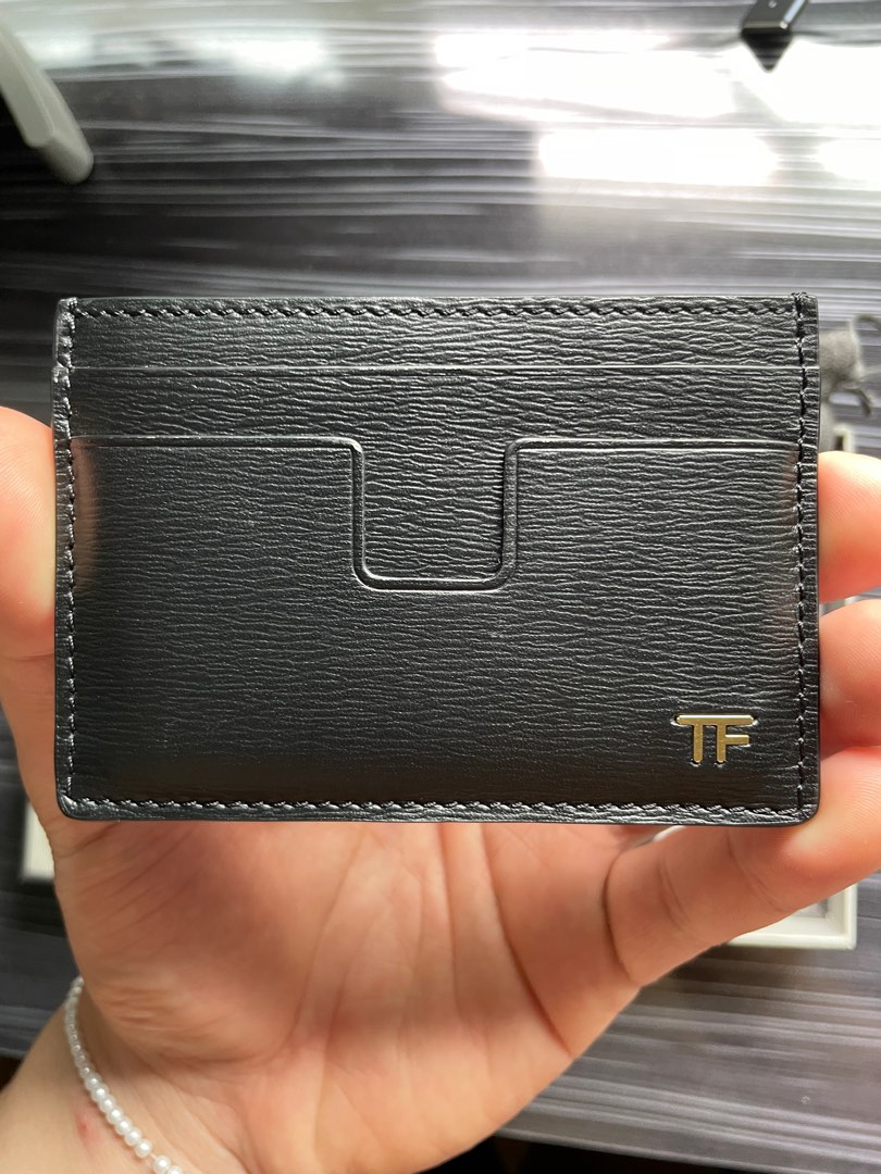 Tom ford leather card holder 5cc, Men's Fashion, Watches & Accessories,  Wallets & Card Holders on Carousell