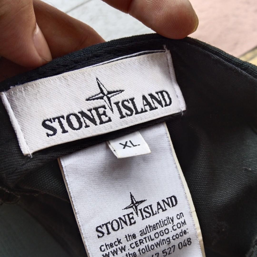 Topi Stone Island second, Fesyen Pria, Aksesoris, Topi di Carousell