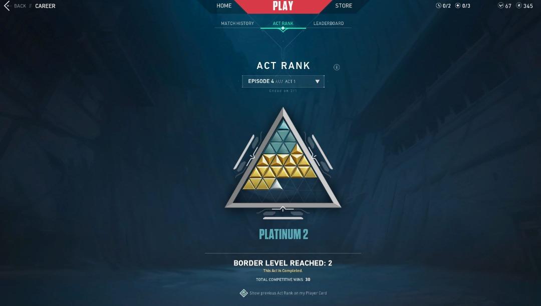 Valorant plat 2 spent $511, Video Gaming, Video Games, Others on Carousell