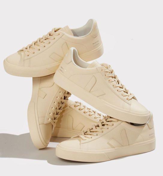 Veja x Mansur Gavriel Campo Crema/Sand, Women's Fashion, Footwear