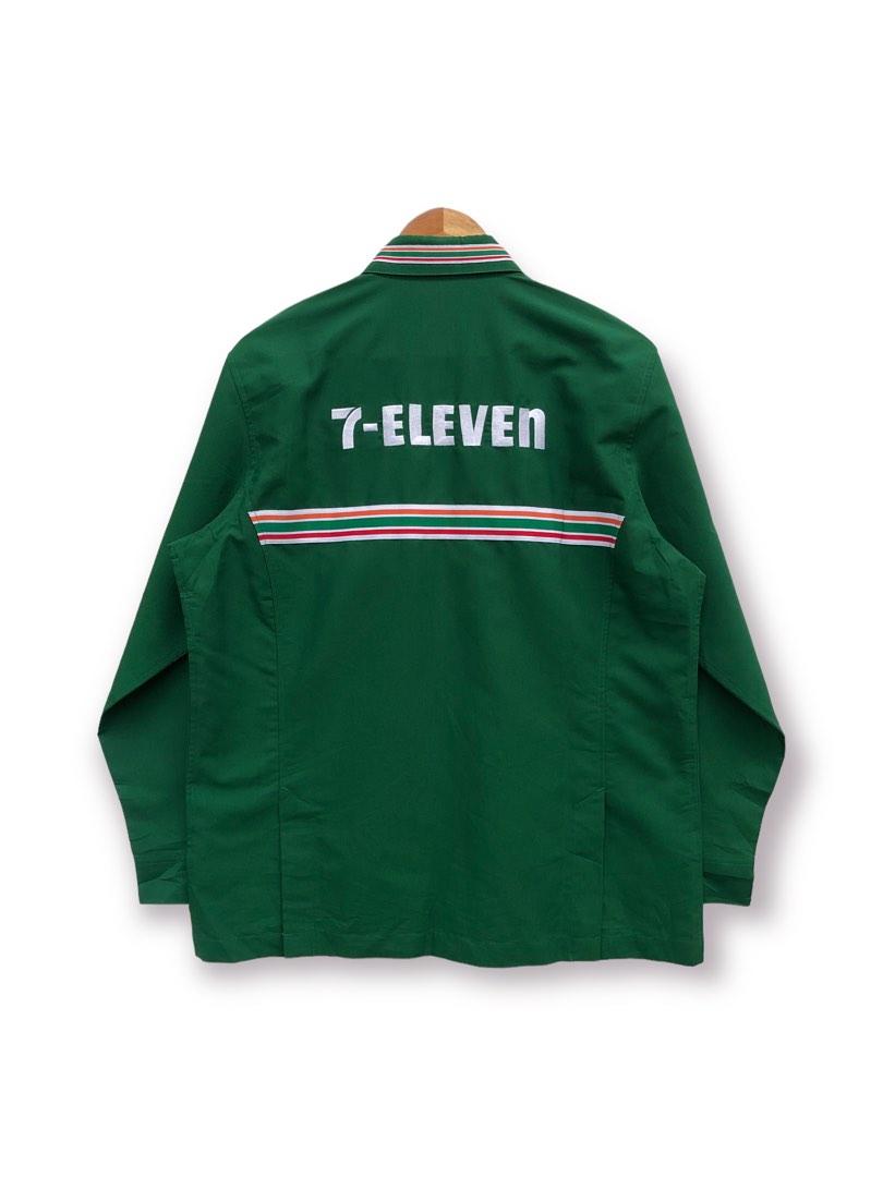Vintage 7ELEVEN Uniform Shirt/Jacket Zip Up, Men's Fashion, Coats