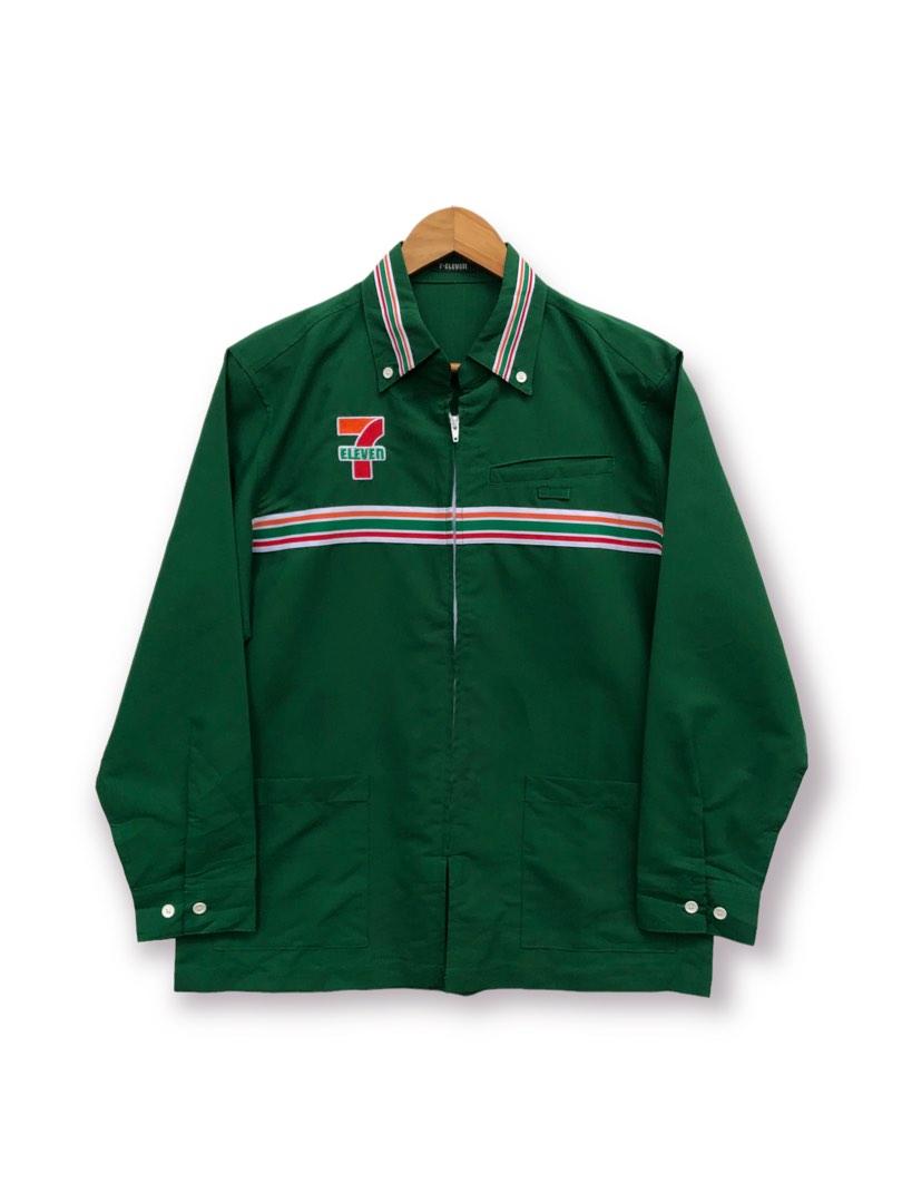 Vintage 7ELEVEN Uniform Shirt/Jacket Zip Up, Men's Fashion, Coats