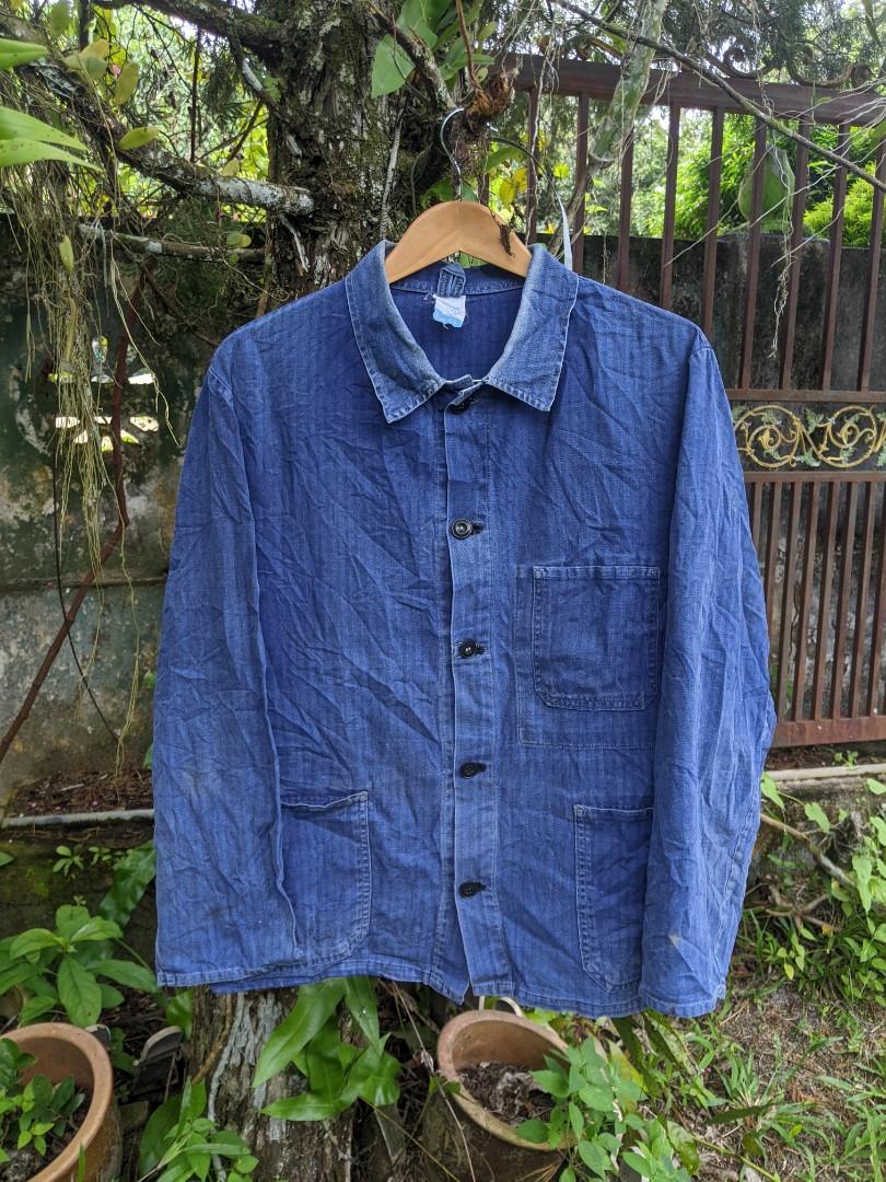 Vintage French Workwear HBT Jacket Men s Fashion Coats Jackets