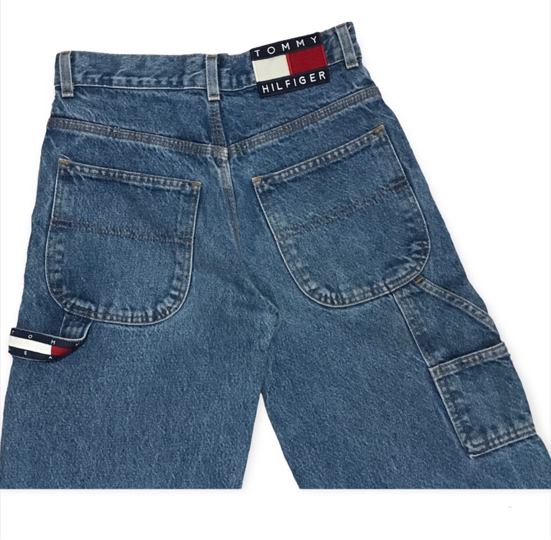 [SOLD] vintage y2k tommy hilfiger carpenter baggy pants / mom jeans ...
