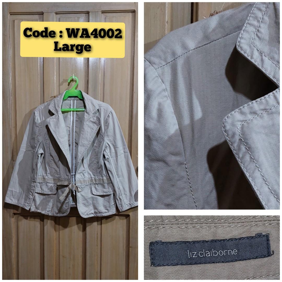 WA4002 Liz Claiborne Light Mocha Blazer 