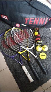 Wilson Racket with Ball and Bag