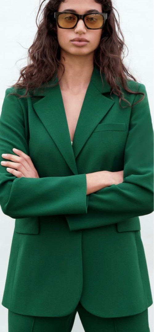 Zara Tailored Blazer (Apple Green), Women'S Fashion, Coats, Jackets And  Outerwear On Carousell