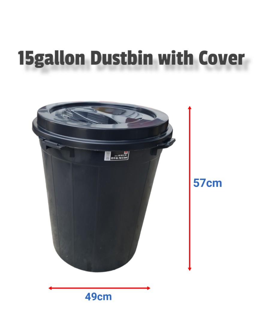 15gallon Extra Big Waste Dustbin, Furniture & Home Living, Cleaning