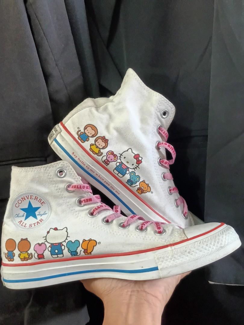 Converse x hello kitty chuck taylor all star canvas sales high top
