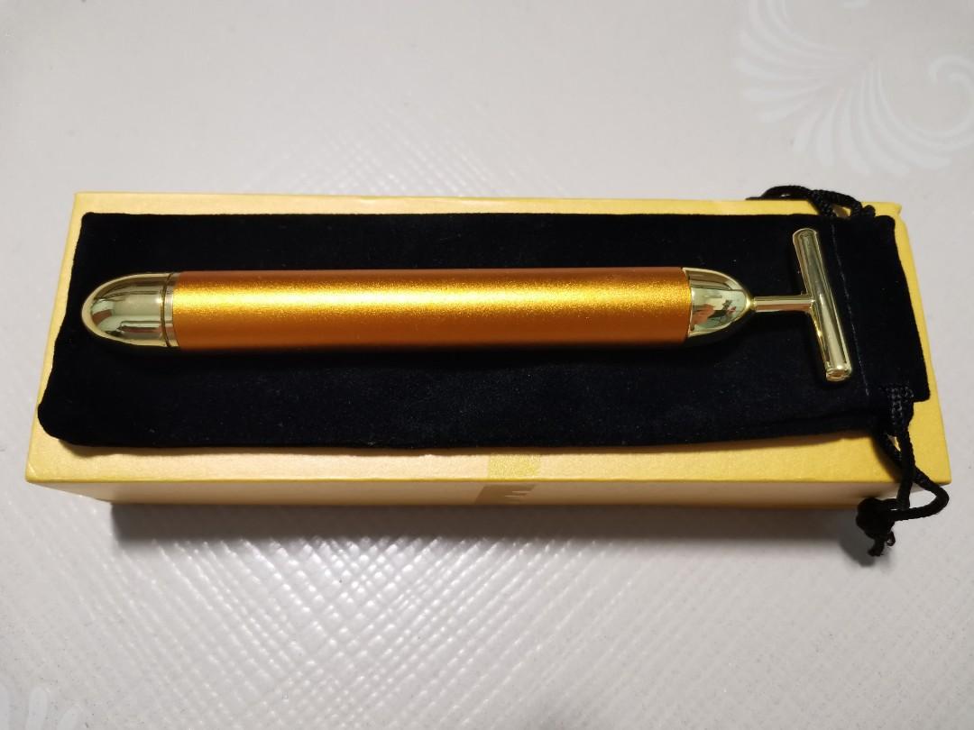 24K Gold Bar Face Lifter Slimming Massager Bar, Beauty & Personal Care