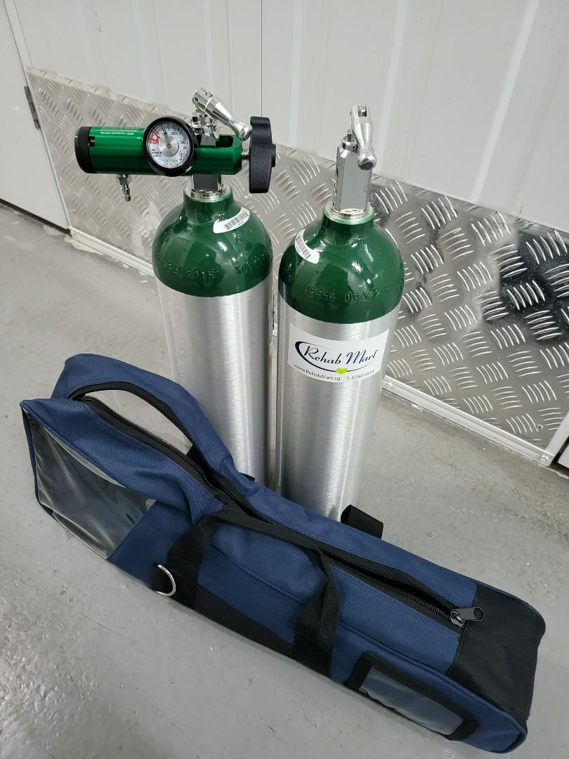 2 X Portable Oxygen Tank Set, Health & Nutrition, Medical Supplies