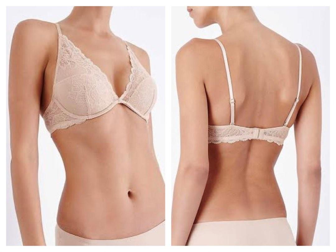 34C Calvin Klein Plunge Bra, Women's Fashion, Undergarments & Loungewear on  Carousell