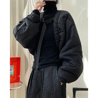 設計感披肩式休閒短款外套