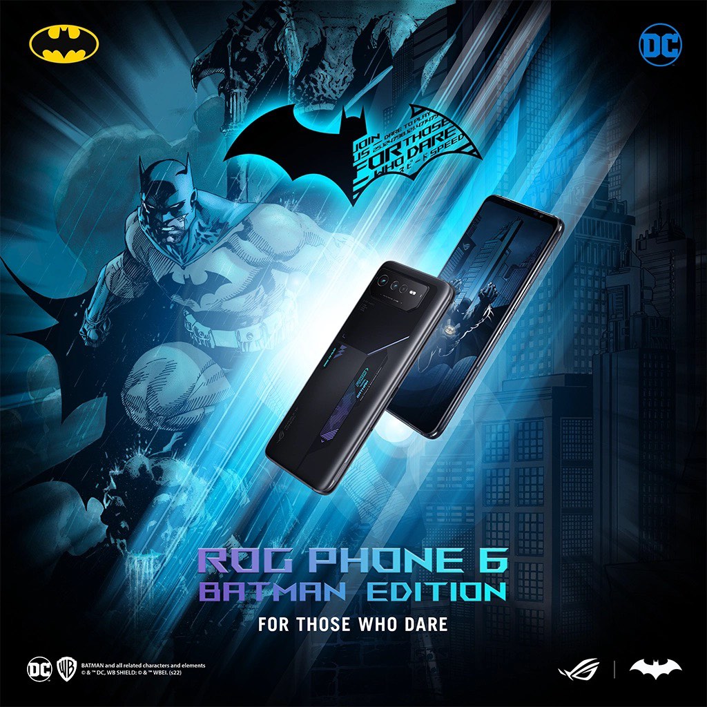 限量版--- Asus ROG Phone 6 Batman Edition 全港限量發售, 手提