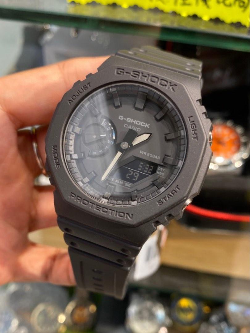 全新有門市CASIO G-SHOCK WATCH GA-2100-1A1 GA-2100 保用一年最受歡迎