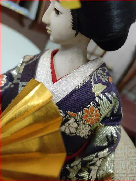 二条静扇作 日本人形（能人形） 熊野(ゆや)