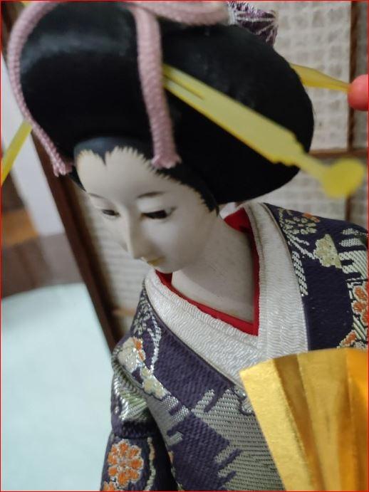 日本久月人形-舞扇連展覽箱Japanese Handmade Doll + Case by Kyugetsu