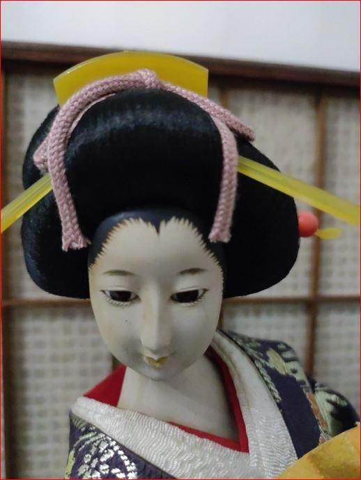 日本久月人形-舞扇連展覽箱Japanese Handmade Doll + Case by Kyugetsu