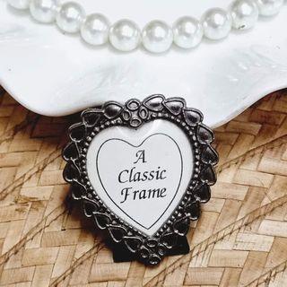 💯% Authentic VINTAGE®️ Miniature Metal Art Nouveau Heart-Shaped Frame