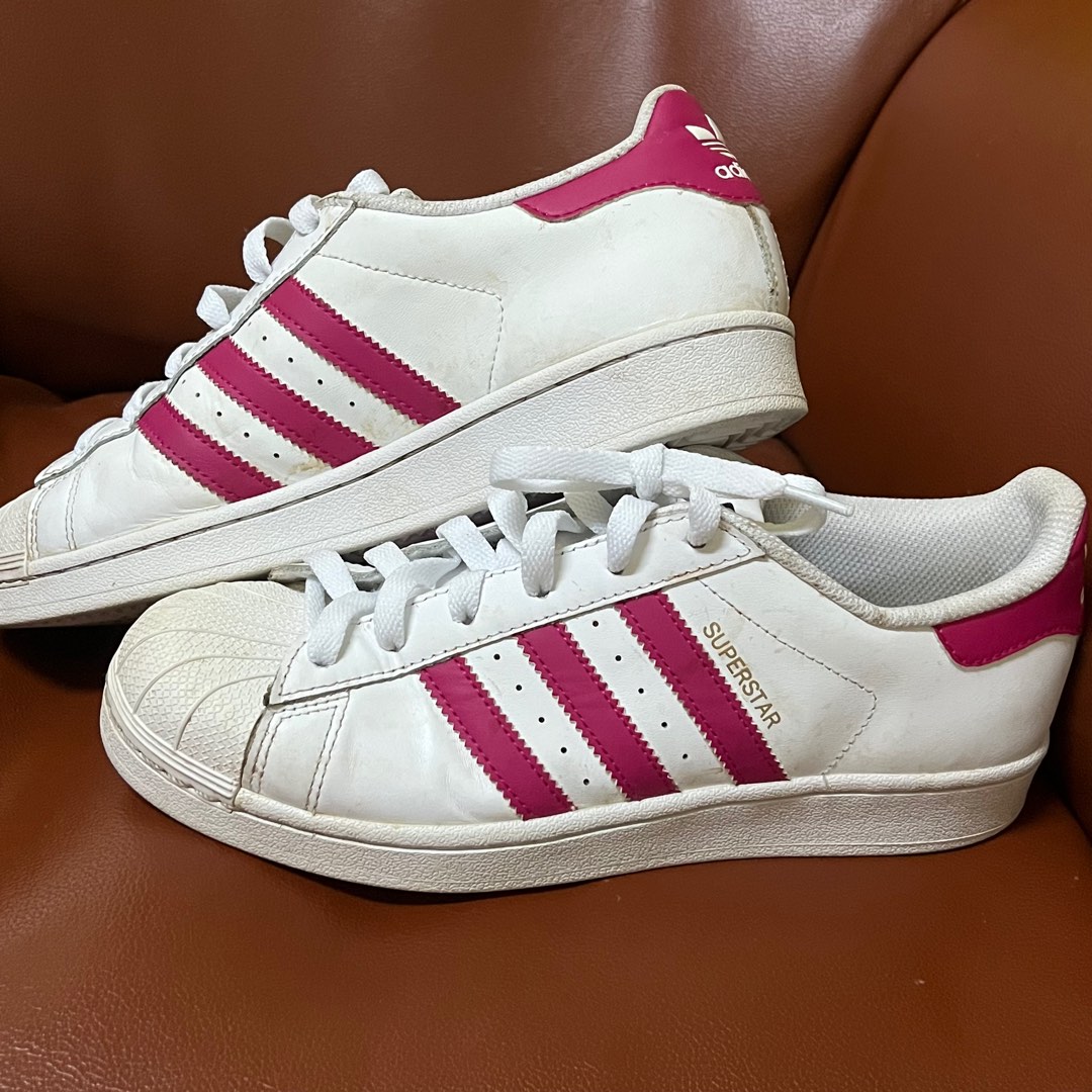 Adidas Superstar Hot Pink, Women's Fashion, Footwear, Sneakers on Carousell