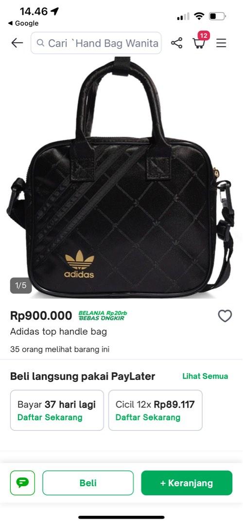 ADIDAS TOP HANDLE BAG ORIGINAL 100, Fesyen Wanita, Tas & Dompet di