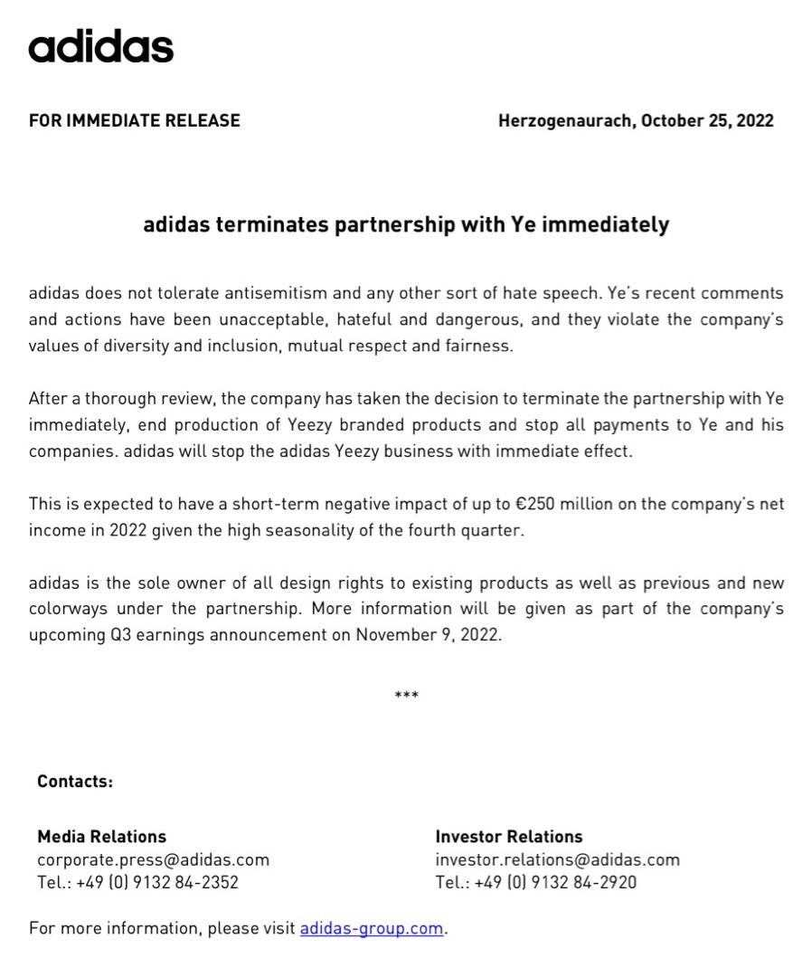 Adidas brand deals authorization letter