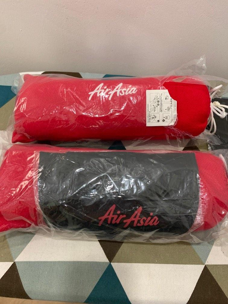 Airasia travel blanket + pillow + eye cover, Sports Equipment, Other