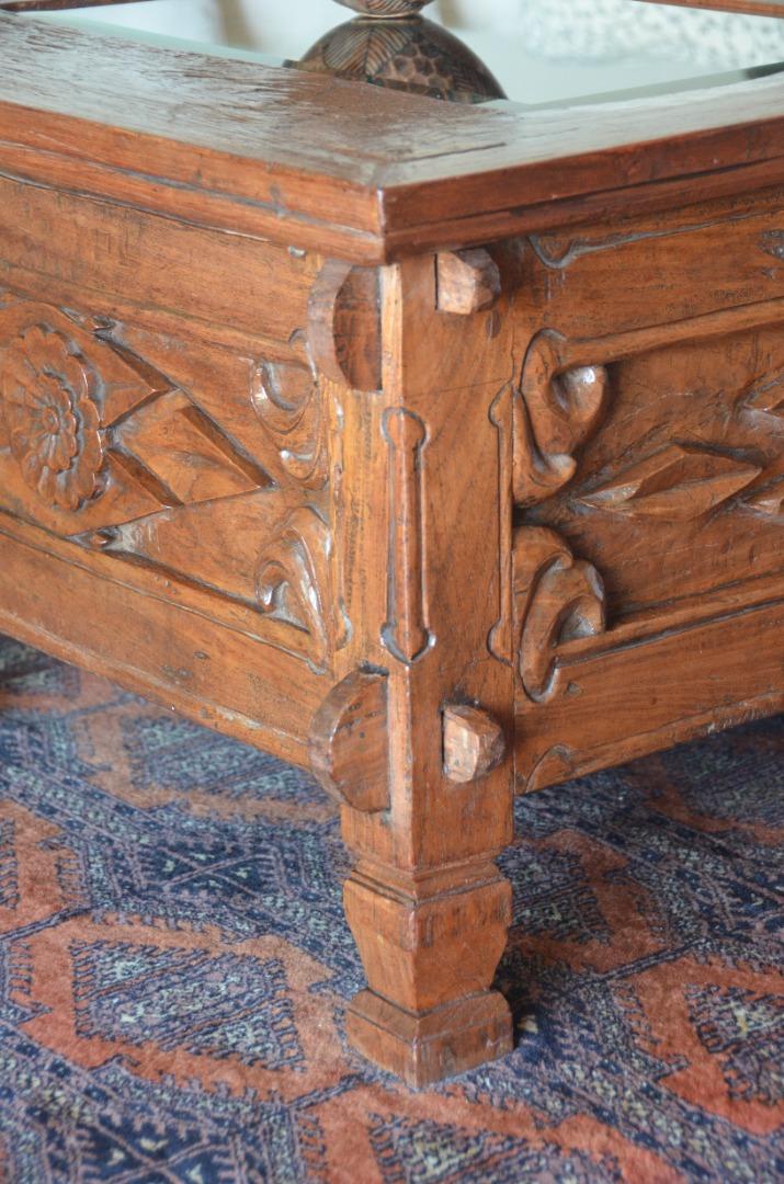 Antique Indonesian Teak Rice Chest Coffee Table, Furniture & Home