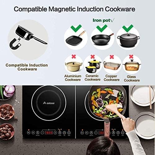 Aobosi Induction hob,Double Induction Cooker With Available Sensor