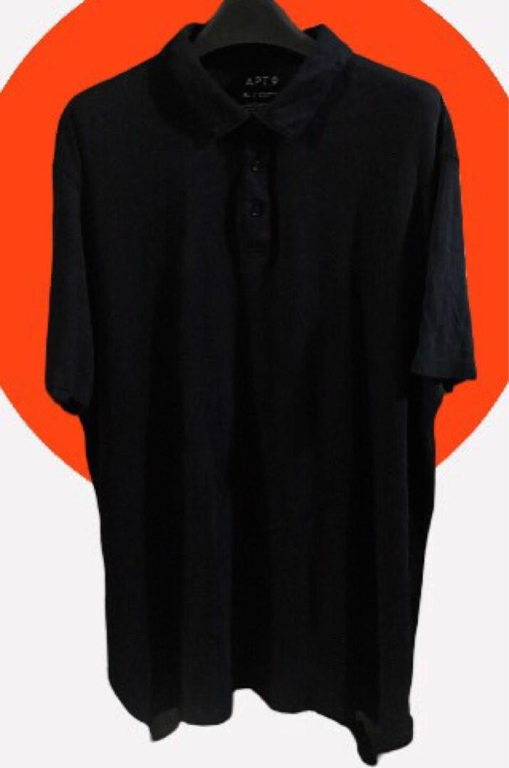 APT.9 Premier Flex black Casual Polo Shirt Men s Fashion Tops